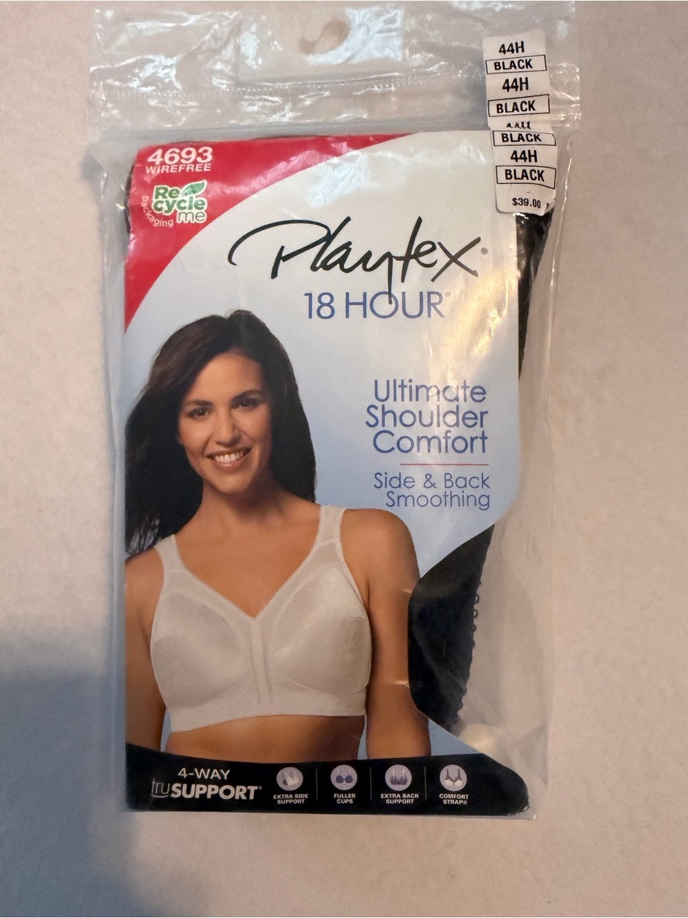 Playtex 18 Hour White Ultimate Shoulder Comfort Bra